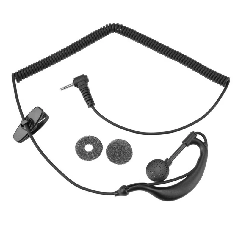 

G-Hook Interphone Earpiece 2.5mm Single Ear Headphone 1 Pin Only for Listening for Motorola/Icom