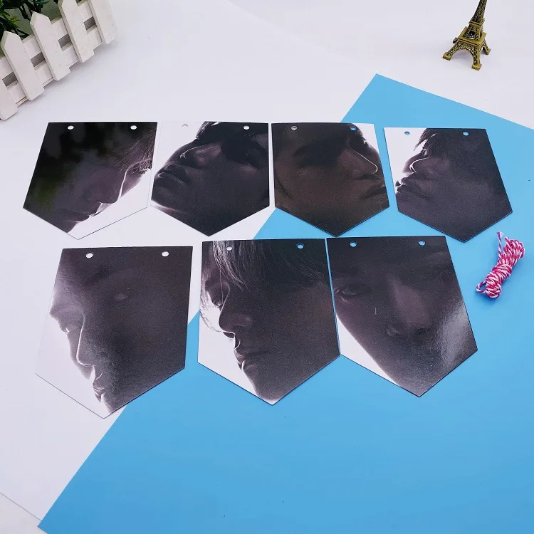 kpop SUPERM small gift Photo cards Hanging flags