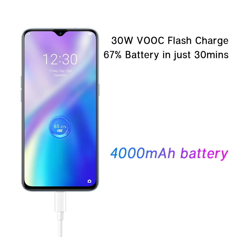 REALME X2 X 2 6ГБ 64ГБ Смартфон Snapdragon 730G Octa Core 64МП Квадрокамеры 6.4 NFC Мобильный телефон 4000мАч 30W VOOC Быстрая зарядка.