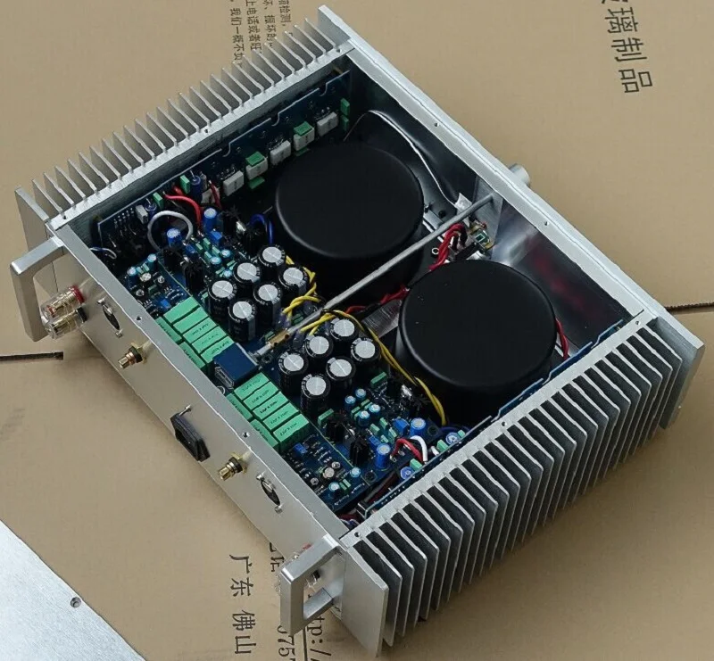 BRZHIFI BZ4312A2 алюминиевый чехол с двойным радиатором для усилителя мощности класса A