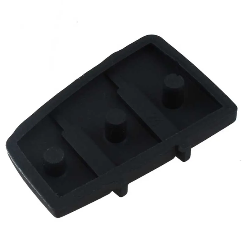 

Durable Remote Car Key Fob Case 3 Buttons Key Shell Rubber Key Pad Replace for Audi A3 A4 A6 TT Q7