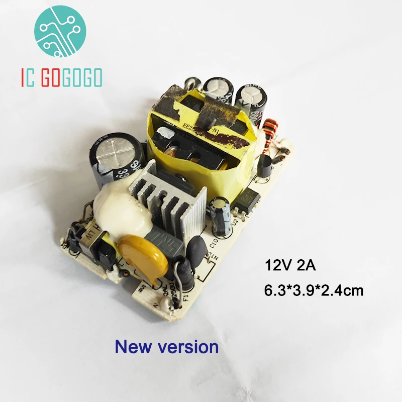 AC-DC 12V 2A переключение Питание модуль печатной платы для монитор светодиодный свет Питание 2000MA 100-240V 50/60HZ импульсивный источник питания