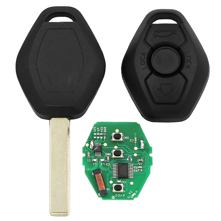 3 кнопки Smart Remote Key 434 МГц брелок для BMW CAS2 5 серии с чипом ID7944/7941 | Автомобили и