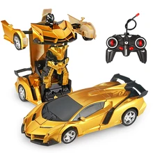 26 Styles RC Car Transformation Robots Sports Vehicle Model Robots Toys Remote Cool RC Deformation Cars Kids Toys Gifts For Boys