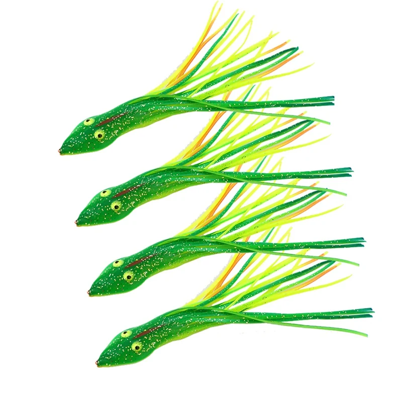 4 шт./компл. приманка для рыбалки искусственная ложная голова змеи