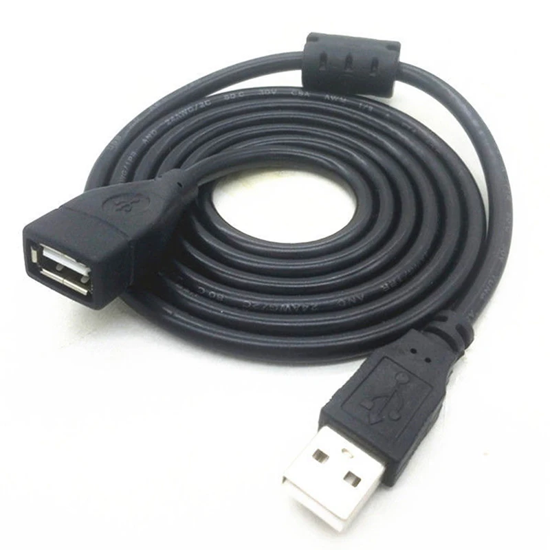USB 2.0 Male to Female Cable 1.5m 3m 5m Extender Cord Wire Super Speed Data Extension For PC Laptop Keyboard | Электроника