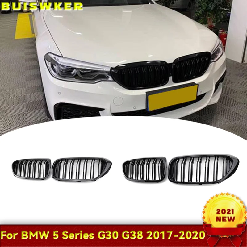 

2 шт., передний решетчатый бампер для BMW 5 серии G30 G31 G38 520i 530i 540i 2018 2019