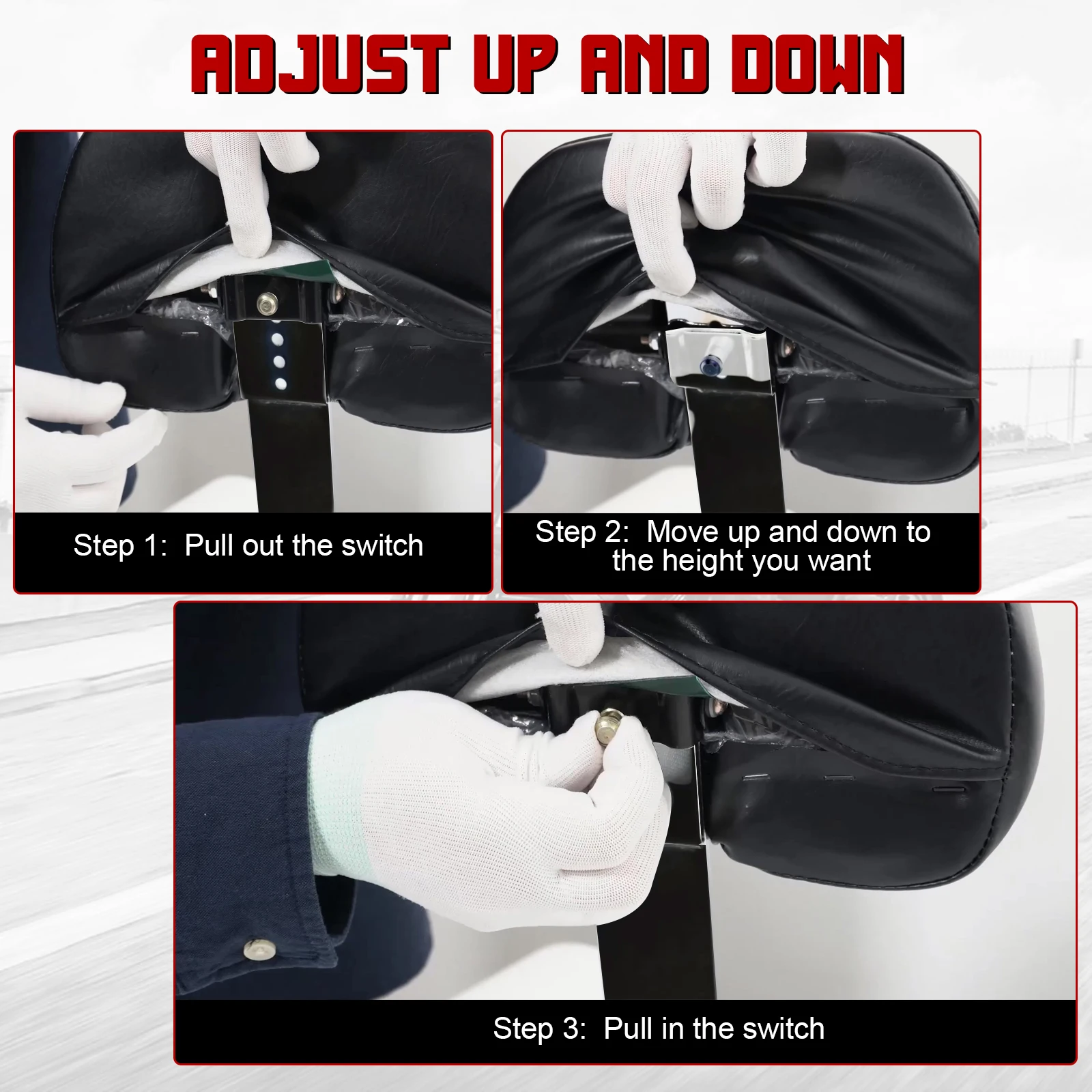 Регулируемая спинка для водителя мотоцикла гидравлическая нажимная всадка Harley