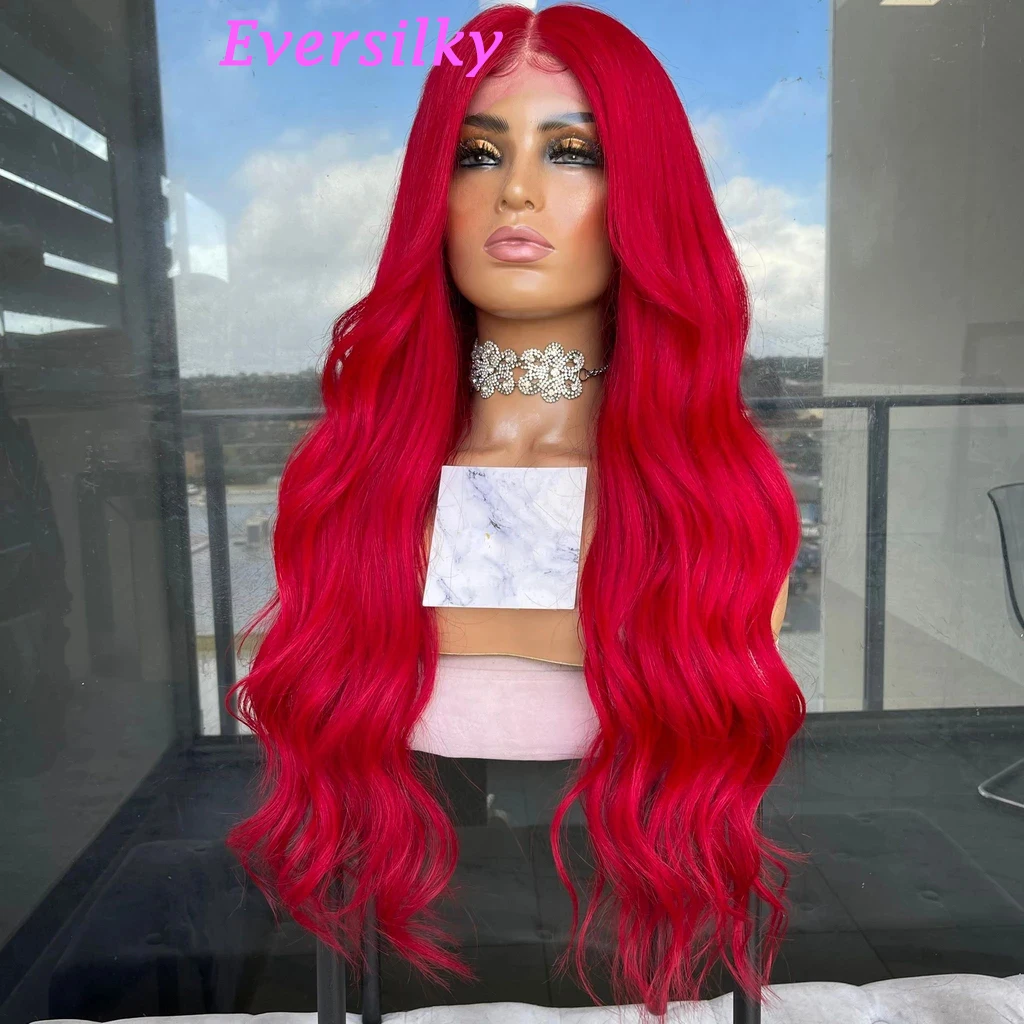 

Длинные волнистые волосы бордового, красного цвета 99J, 13x 6, парики из человеческих волос на сетке спереди, 360 фронтальный парик для черных жен...