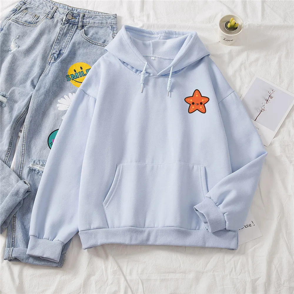 Warm Cotton Sweatshirts Graphic Hoodie Warm Hoodies Sportswear for Women Clothing Sweetshirt Cartoon Hood Hoodie Sudadera Mujer