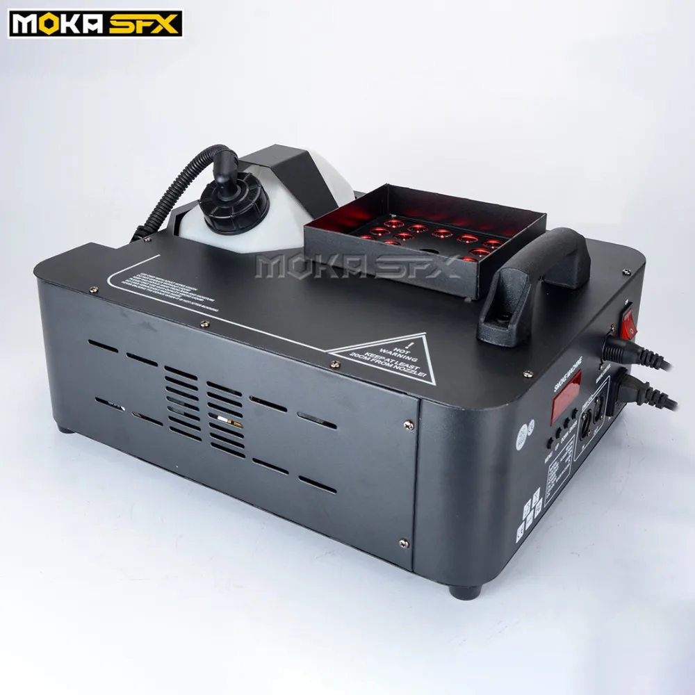 2 шт./партия 1500 Вт dmx сценическая дымовая машина светодиодный DMX512 вверх распылитель туман машина светодиодный rgb красочный эффект для внутреннего dj клуба Вечерние