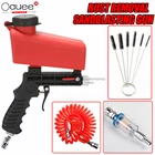 Пневматический Пескоструйный пистолет, набор, регулируемый Пескоструйный Аппарат 90 Psi, портативный гравитационный маленький ручной Пескоструйный Аппарат