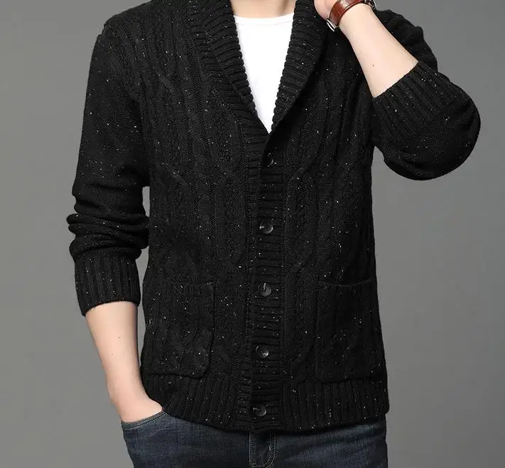 2022 NEW Men's Casual Knit Cardigan Men's Sweater Coat 20180125