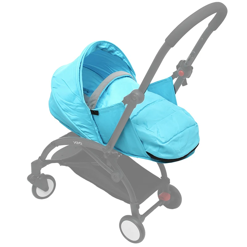 blue Гнездо для новорожденных 0-6 м детская корзина для коляски костюм для yoyo Yoya коляски зимние теплые спальные мешки аксессуары для детской коляски - Цвет: blue