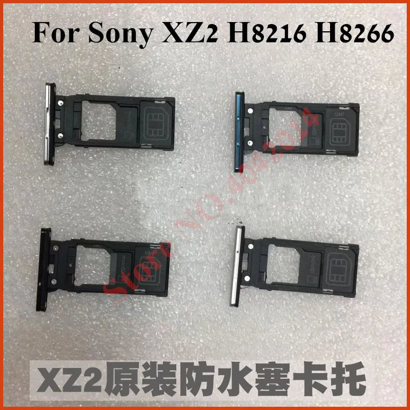 1 шт. оригинальный держатель SIM лоток для Sony XZ2 H8216 H8266 Sim/SD кард-ридер Nano Micro Card booth