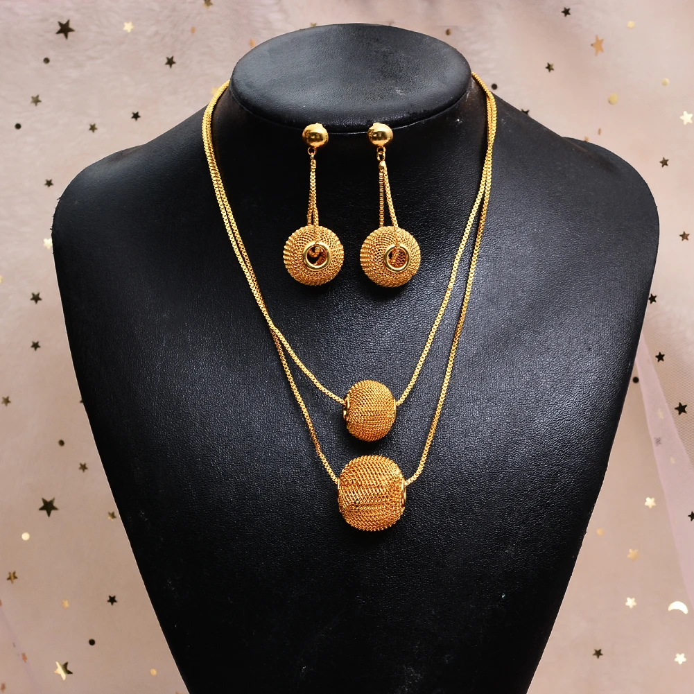 WANDO комплект золотых ювелирных украшений из эфиопских бусин эритрея африканские