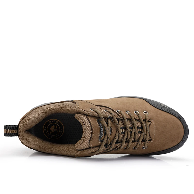 Goldencamel Men Shoes Genuine Leather Hiking Shoes Outdoor Sneaker Waterproof Man Trekking Sports Anti-Slip Travel Cowhide Shoes