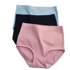 Живота женские трусики хлопковые трусы с высокой талией размера плюс трусы; Удобное нижнее белье, трусы для девочек и женщин, нижнее белье, трусы