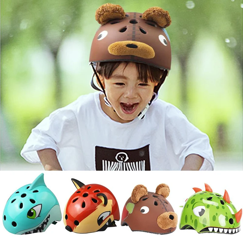 Kid Safety Bike Helmets High Density PC Cartoon Skating Child Cycling Riding Kids Bicycle Skiing Helmet | Спорт и развлечения