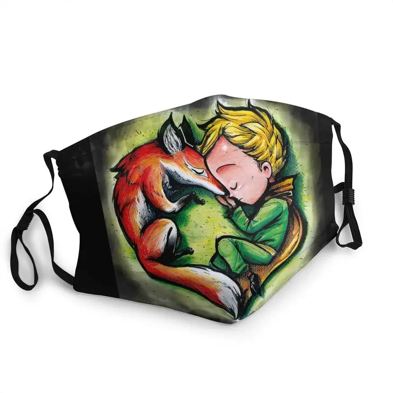 

Love The Little Prince Fox Mouth Face Mask Anti Haze Dust Classic France Fairy Tale Fiction Mask Protection Respirator Muffle