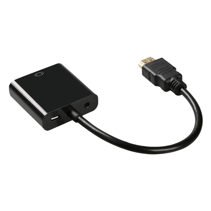 Высококачественный Переходник HDMI-VGA папа к мама преобразователь адаптер 1080P HD