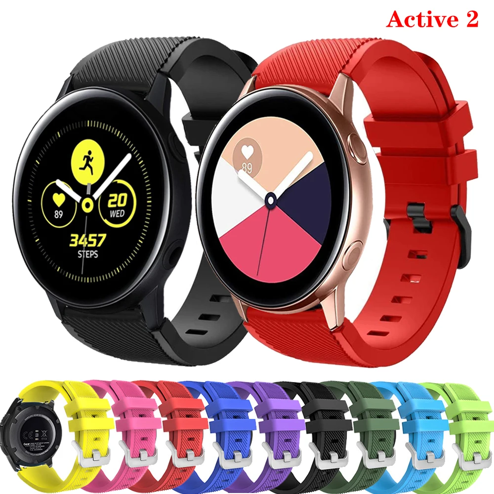 Ремешок для Galaxy watch 46 мм Samsung Gear S3 Frontier strap active 2 42 20/22 ремешок часов huawei gt 2|Ремешки