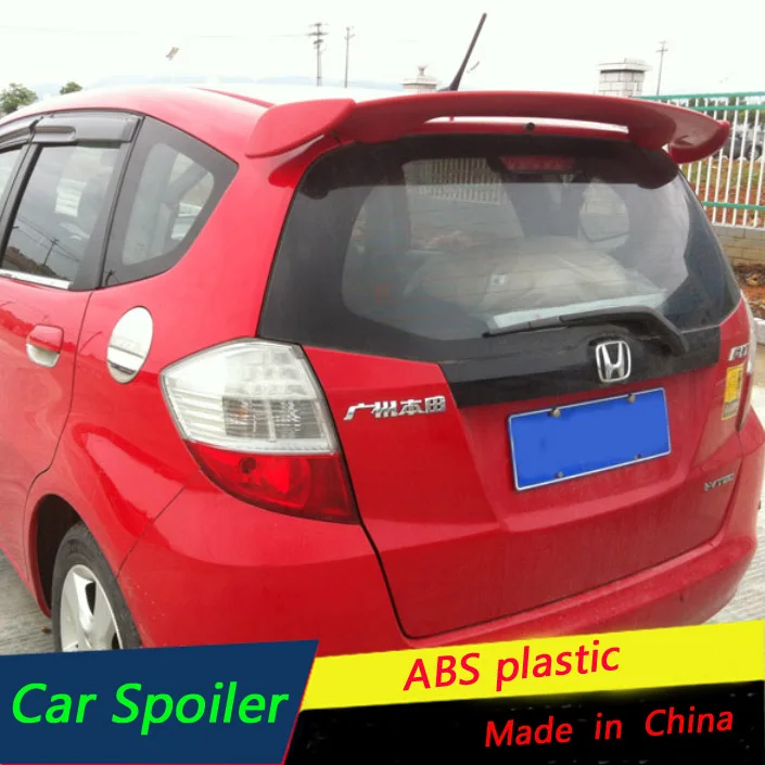 Спойлер для хэтчбека Honda Jazz Fit 2008 2013 высококачественный спойлер из ABS материала