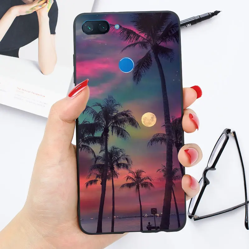X16 Черный чехол для Xiaomi mi 8 Lite A3 A2 Lite mi 9 SE 9T Pro Чехол-бампер Яркий глянцевый чехол из поликарбоната+ ТПУ - Цвет: X16