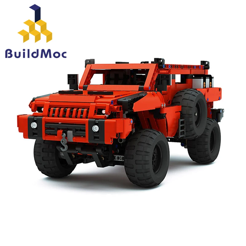 BuildMoc Technic серия Marauder обучающая детская сборка модель автомобиля строительные