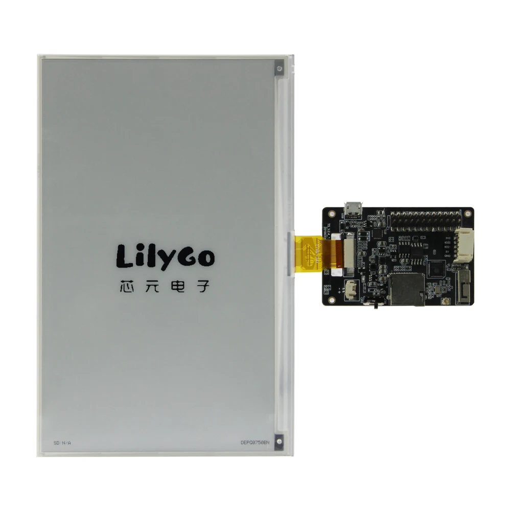LILYGO®Электронная бумага 7 5 дюйма для дисплея E-ink T5 совместимая с материнской
