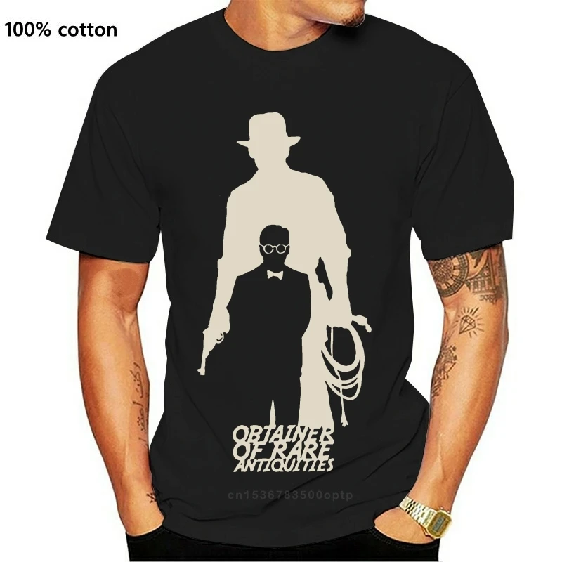 

Новые мужские футболки Obtainer редких антиквариат Индиана Джонс Молодежные футболки с круглым вырезом под заказ