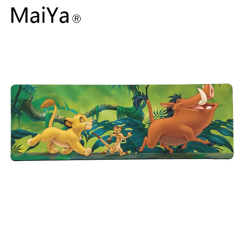 Maiya высококачественный лев Король Simba натуральный резиновый игровой коврик для мыши Настольный коврик большой коврик для мыши клавиатуры коврик