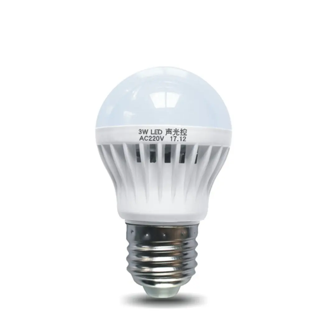 

Sound And Light Control Sensor Light E27 Motion Detector Led Bulb Lamp Stair Hallway Pathway Corridor Night Lighting