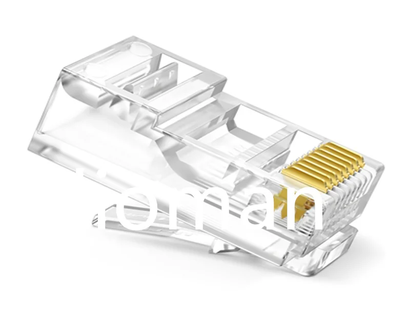 

100 шт., Модульный сетевой адаптер RJ45, с позолоченными контактами