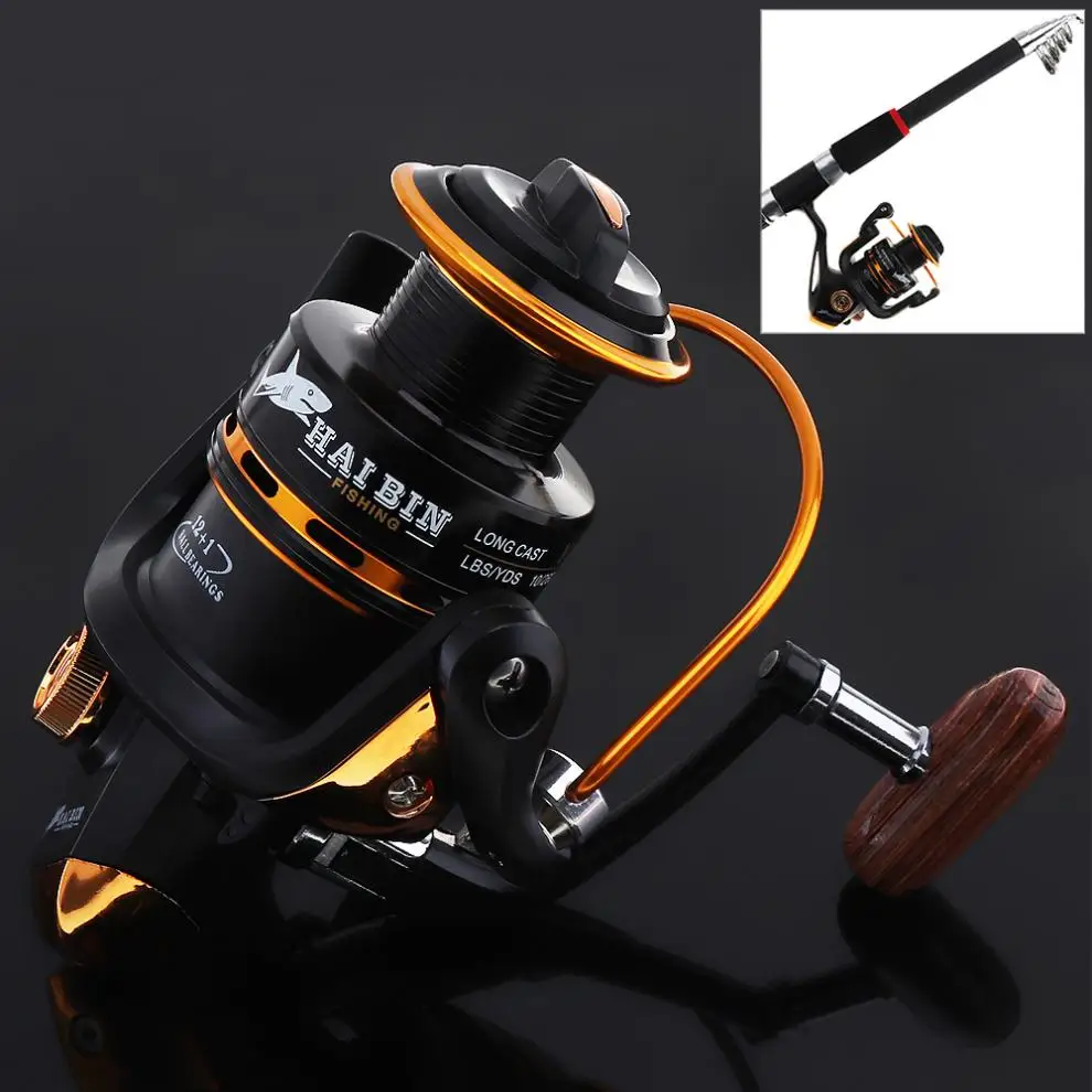 

4000 Series Metal Spinning Reel(Gapless) 12+1BB 5.1:1 Carp Fishing Reel Wheel Tackle for Ocean Boat Fishing - intl