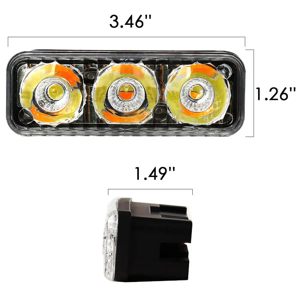 Волшебная ColorM высокое Мощность 2 шт. 6LED 9W универсальноедля автомобиля светильник