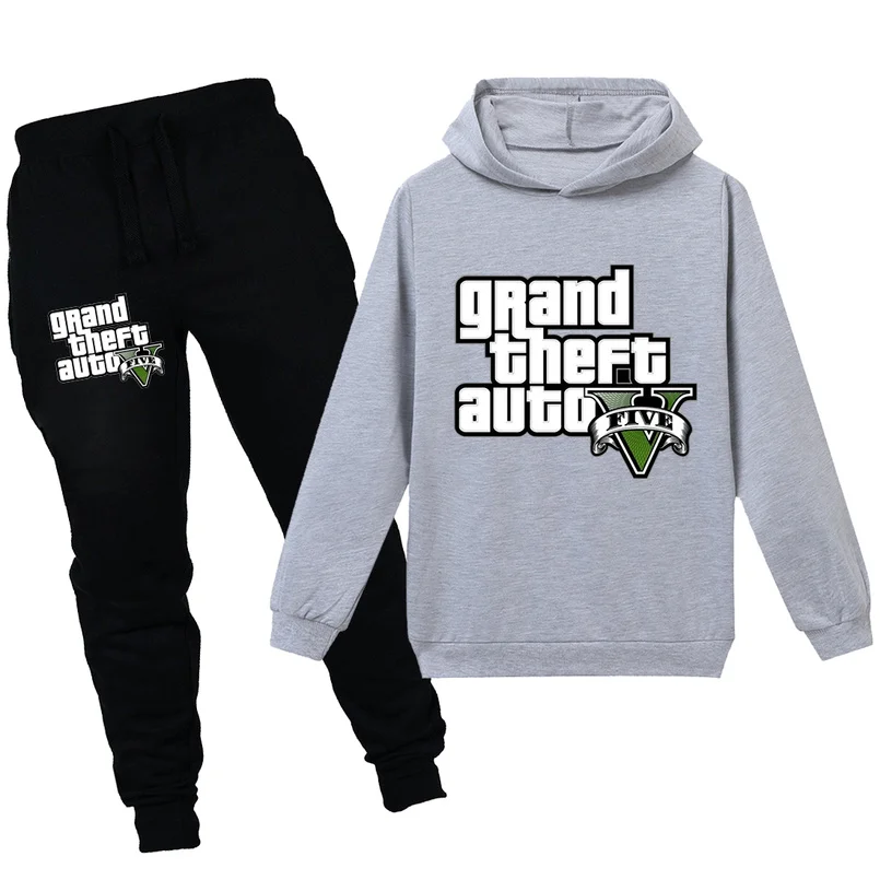 В 11 году детский спортивный костюм для девочек Gta 5 Grand Theft Auto V топы и брюки 2