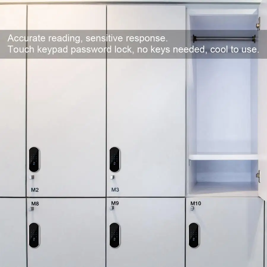 Умный электронный замок с паролем индуктивный для сауны спортзала шкафчика