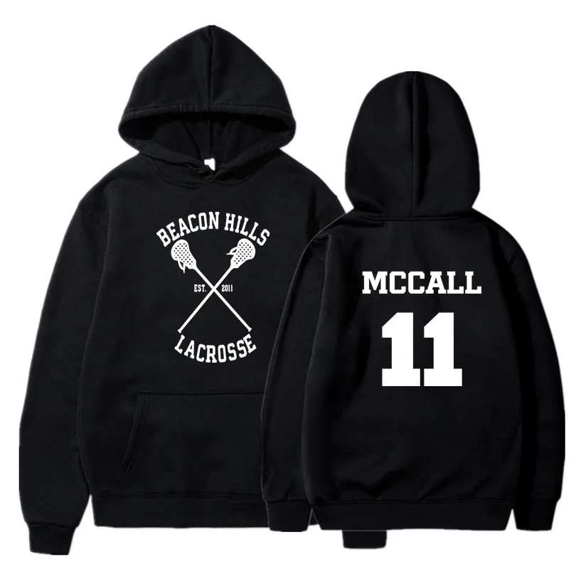 Teen Wolf Hoodie Men Print MCCall 11 Lacrosse Stilinski 24 Lahey 14 Hoodies Mens Women Sweatshirts Anime Clothes | Мужская одежда