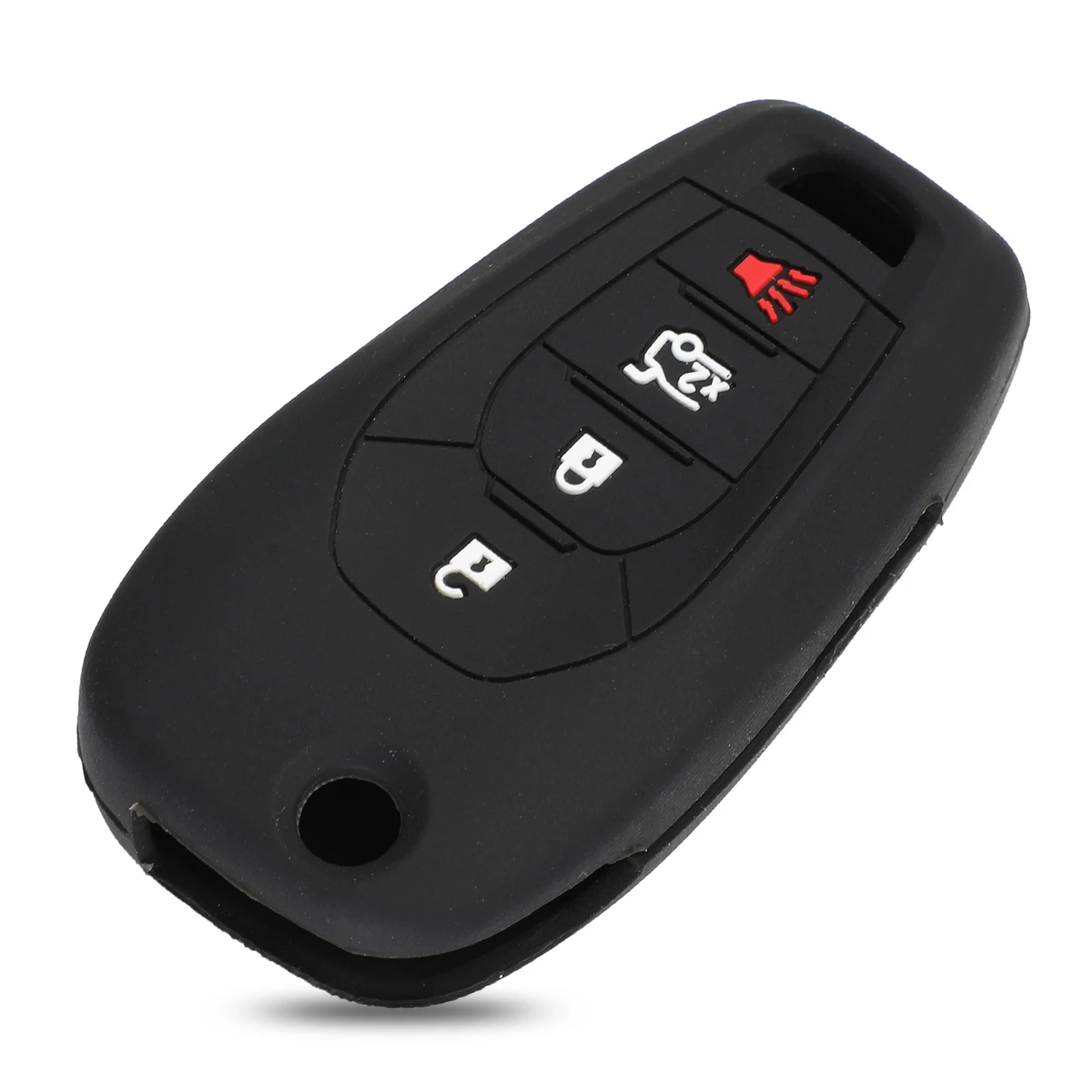 

Jingyuqin 3 кнопки для Chevrolet Cruze 2016 2017 2018 2019 флип-брелок дистанционный Автомобильный ключ силиконовый резиновый чехол Чехол кожаный держатель