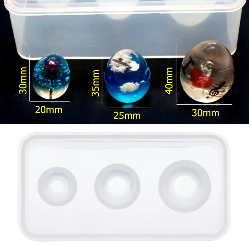 

Silicone Mold EggMold Epoxy Resin Crafts DIY Jewelry Making Cake Decoration Home Ornaments Handmade Chocolate Fondant Tools
