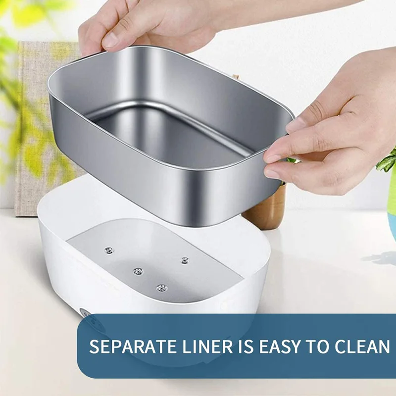 

Food Warmer Portable 12/24V/110/220V Dual Use Home Truck Car Electric Heating Lunch Box Rice Container for Travel School