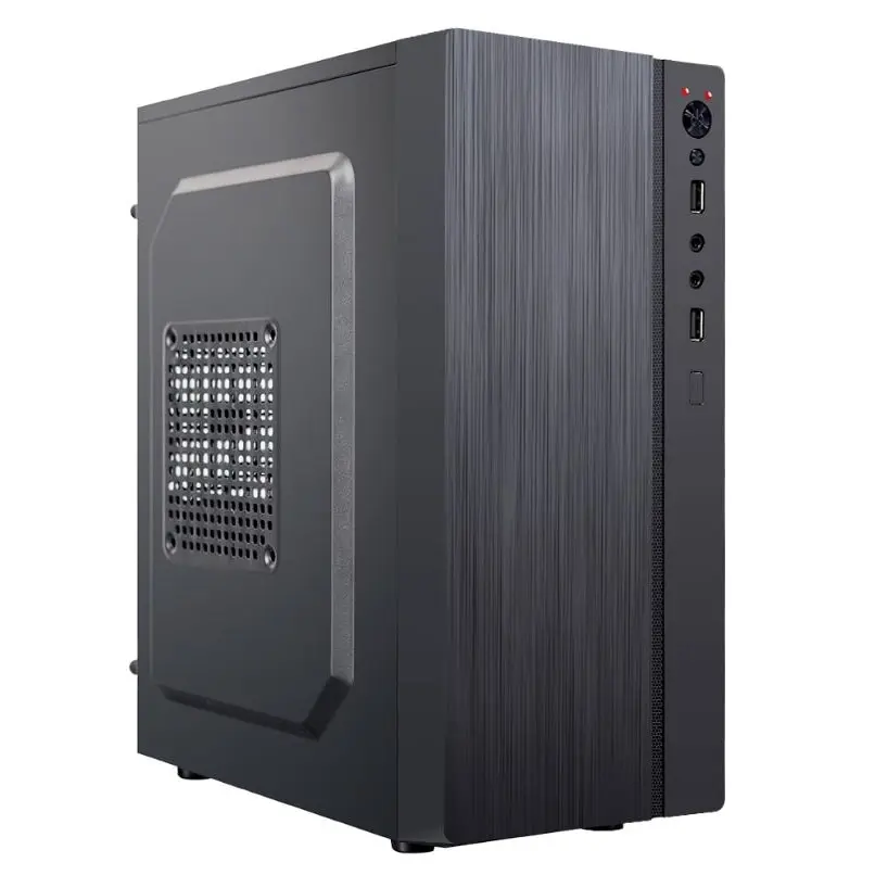 Корпус для компьютера NJoy Daytech CSMN M0000CD CQ01A mATX iATX без БП 2 x USB 2.0 Audio CPU 140 мм no fan окна