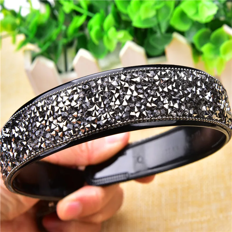 2 ярда черный бриллиант смолы исправление стразы цепи декоративные кристалл