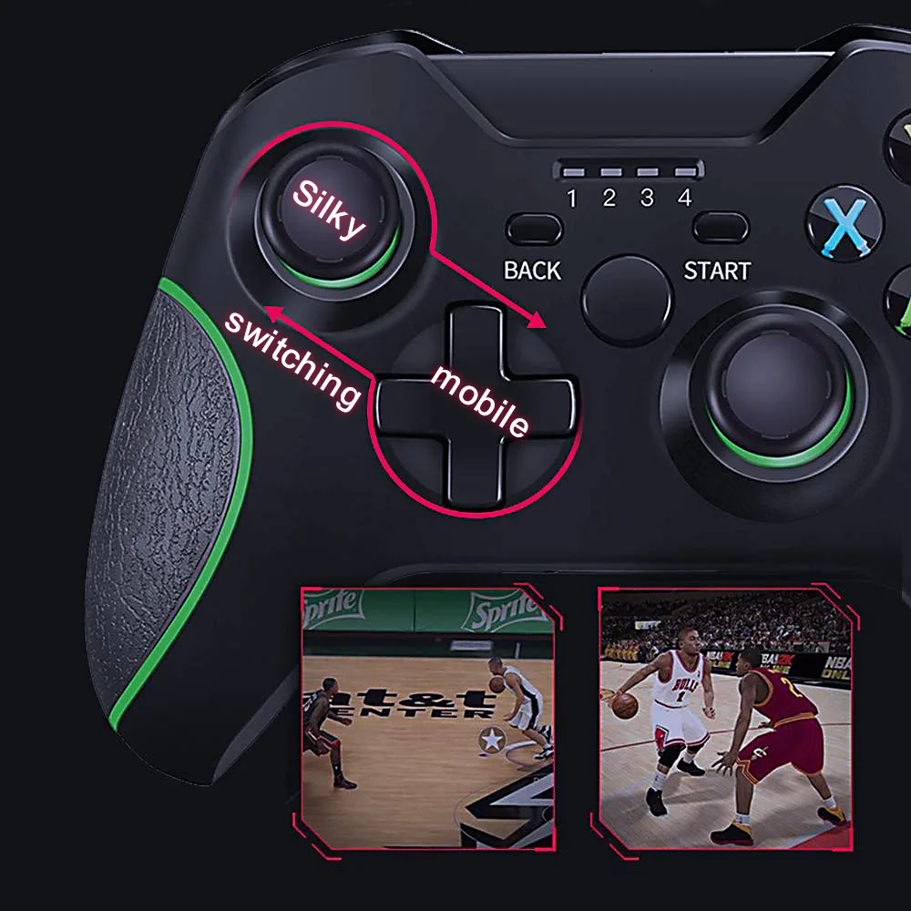 

2.4G Bluetooth X-One Controller Wireless Gamepad with 6-axis double vibration For Xbox-one compatible for Xbox-one/PS4/PS3/PC