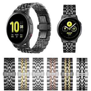 Ремешок из нержавеющей стали для Samsung Galaxy Watch Active 2 44 мм 40 мм42 46 мм, браслет для Gear SportS2 S3, 20 мм 22 мм