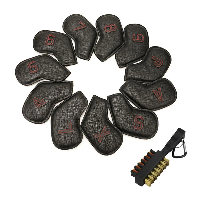

11PCS Golf Iron Head Covers Iron Headovers Wedges Covers 4-9 ASPX,Golf Club Head Covers