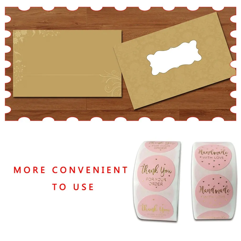 

500pcs Thank You Stickers Seal Labels Turning One Favors Envelope Exquisite Gift Envelope Wedding Decoration
