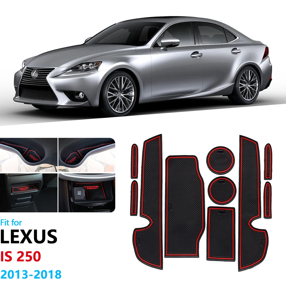 Противоскользящий резиновый коврик с прорезями для ворот чашки Lexus IS XE30 250 300h 350