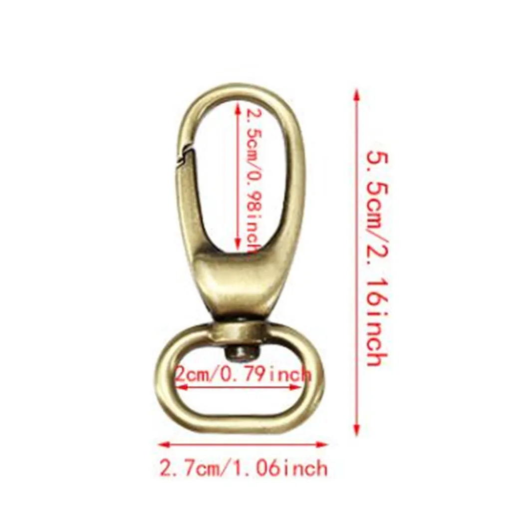 4 шт. классические Крючки пусковые кнопки поворотная застежка для кошелька зажим